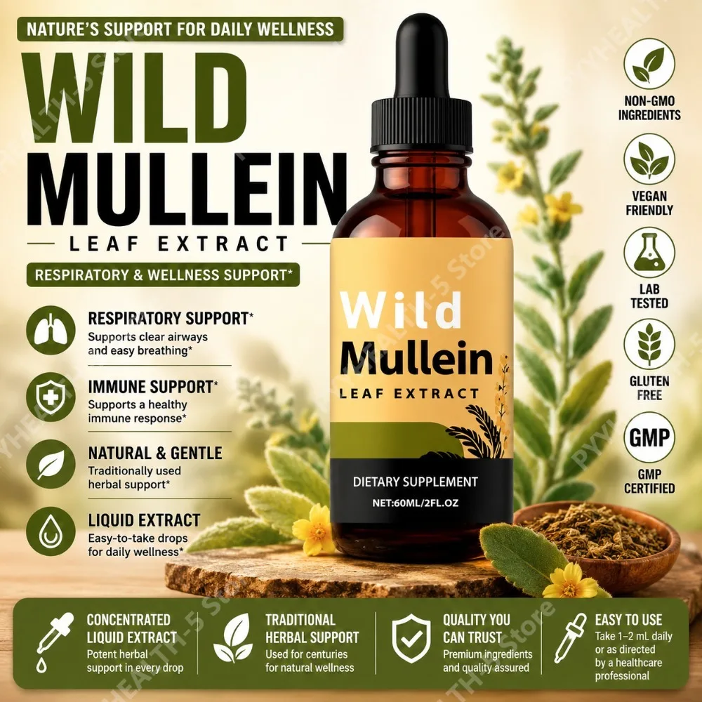 Herbal Wellness Liquid - Gocce di Foglie di Verbasco Selvatico