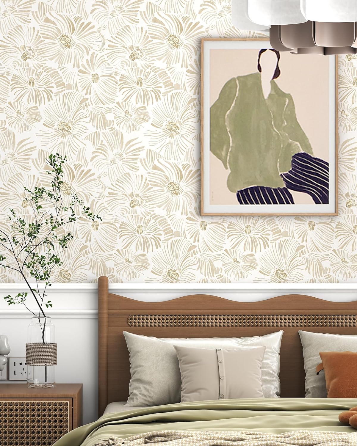 Herbal Wallpaper - Carta da parati moderna stacca e