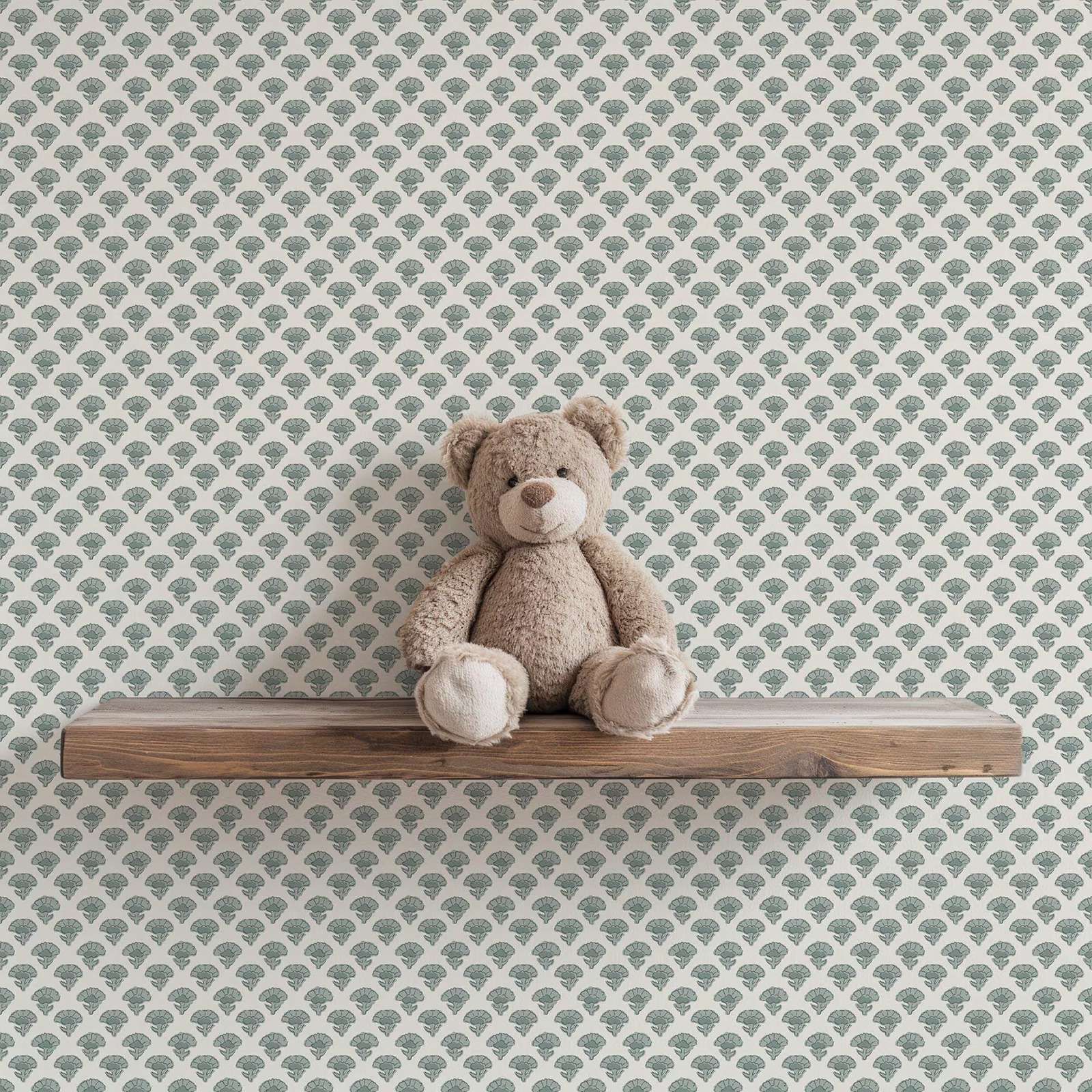 Herbal Wallpaper - Carta da Parati Stile Fattoria Adesiva,