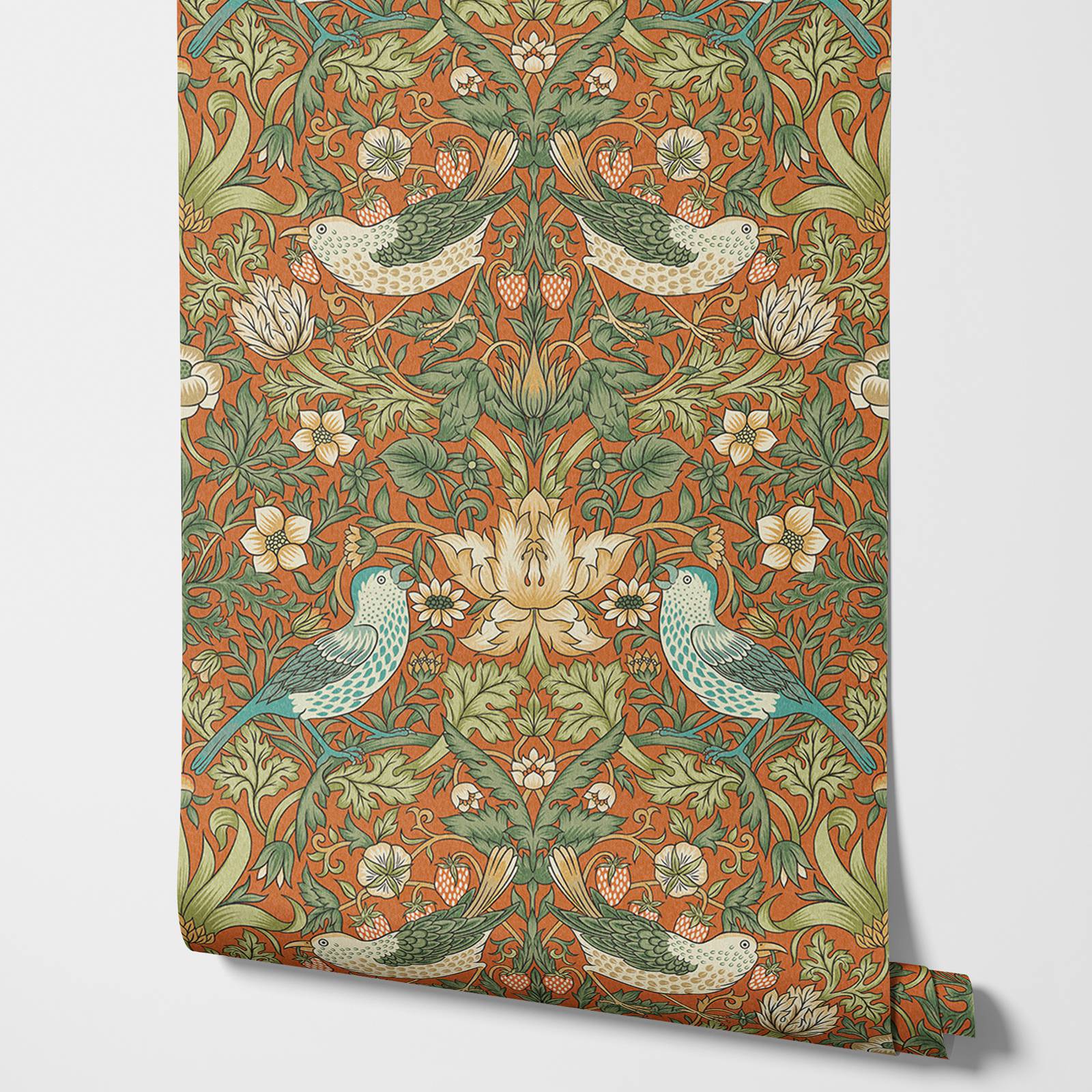 Herbal Wallpaper - Carta da parati con fiori di