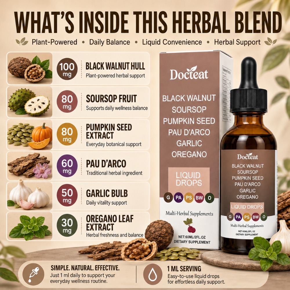 Docteat Gocce Liquide di Noce  - Herbal Wellness Liquid recensione e prezzo