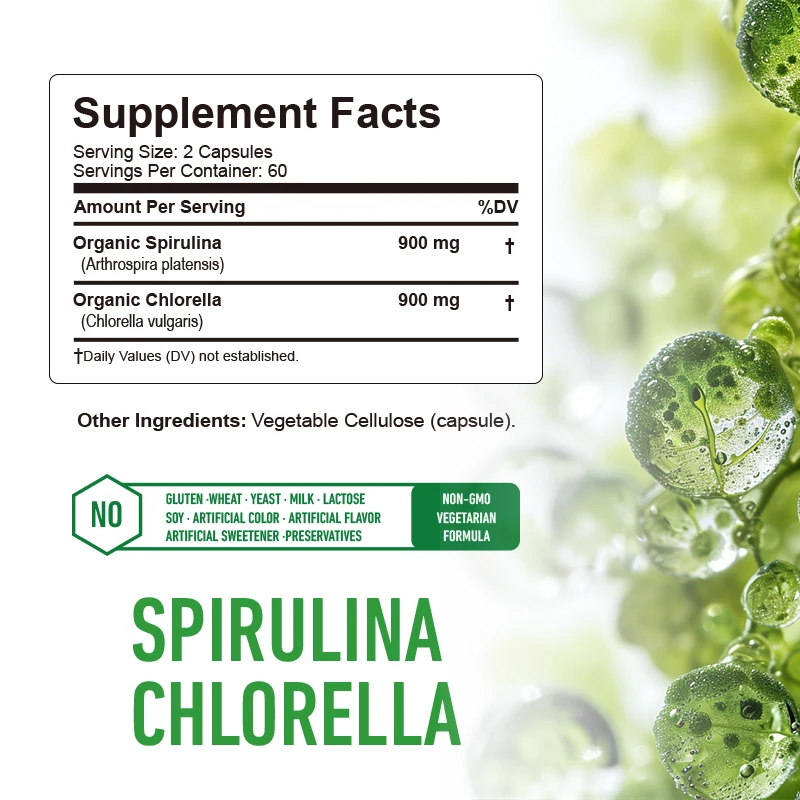 Capsule di clorella di spiruli - Tulsi Holy Basil recensione e prezzo
