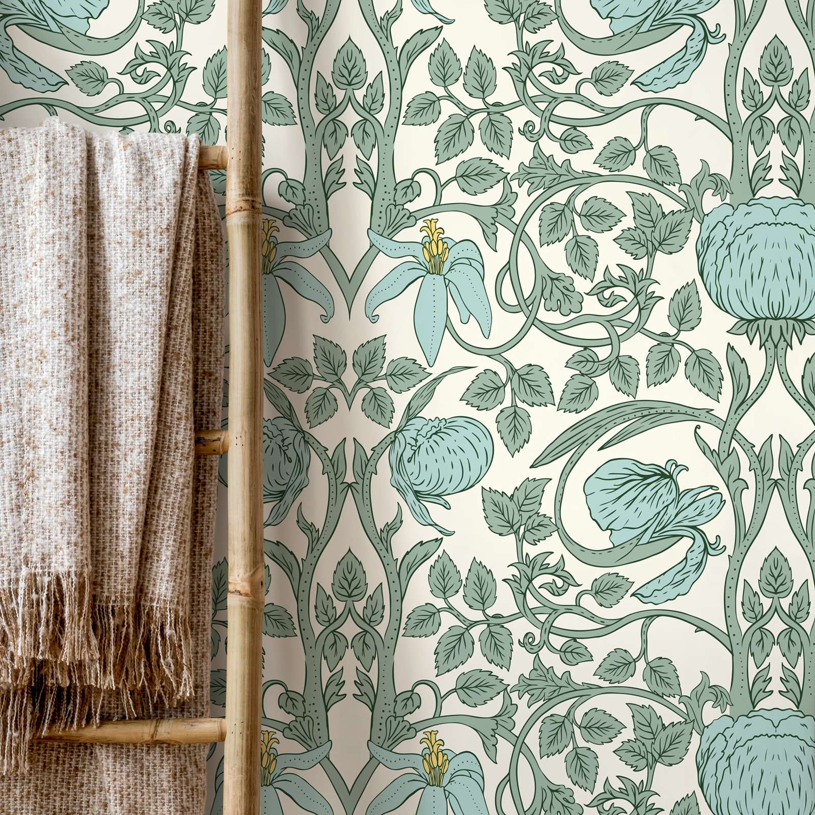 Carta da parati d'arte pastell - Herbal Wallpaper recensione e prezzo