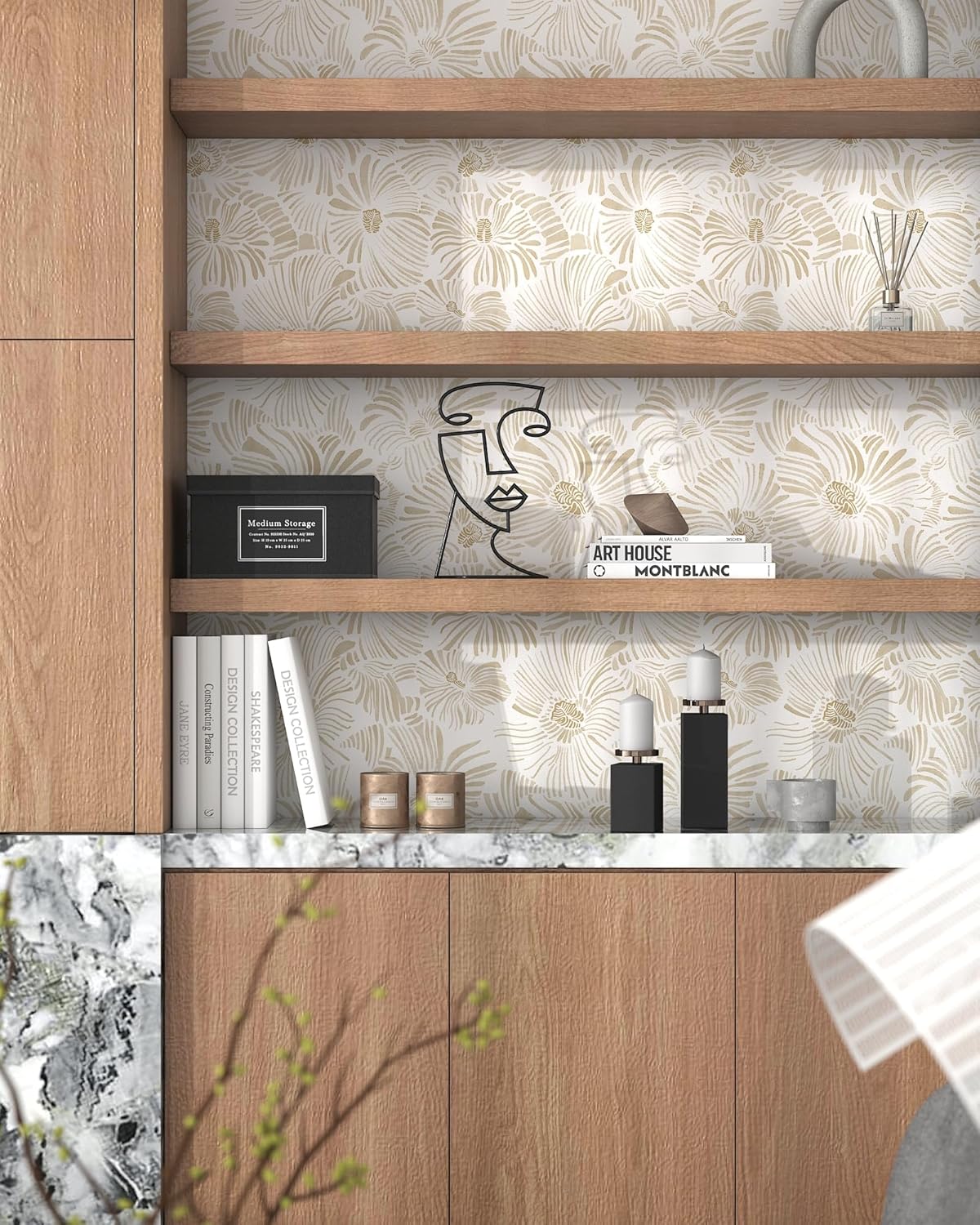 Carta da parati moderna stacca - Herbal Wallpaper recensione e prezzo