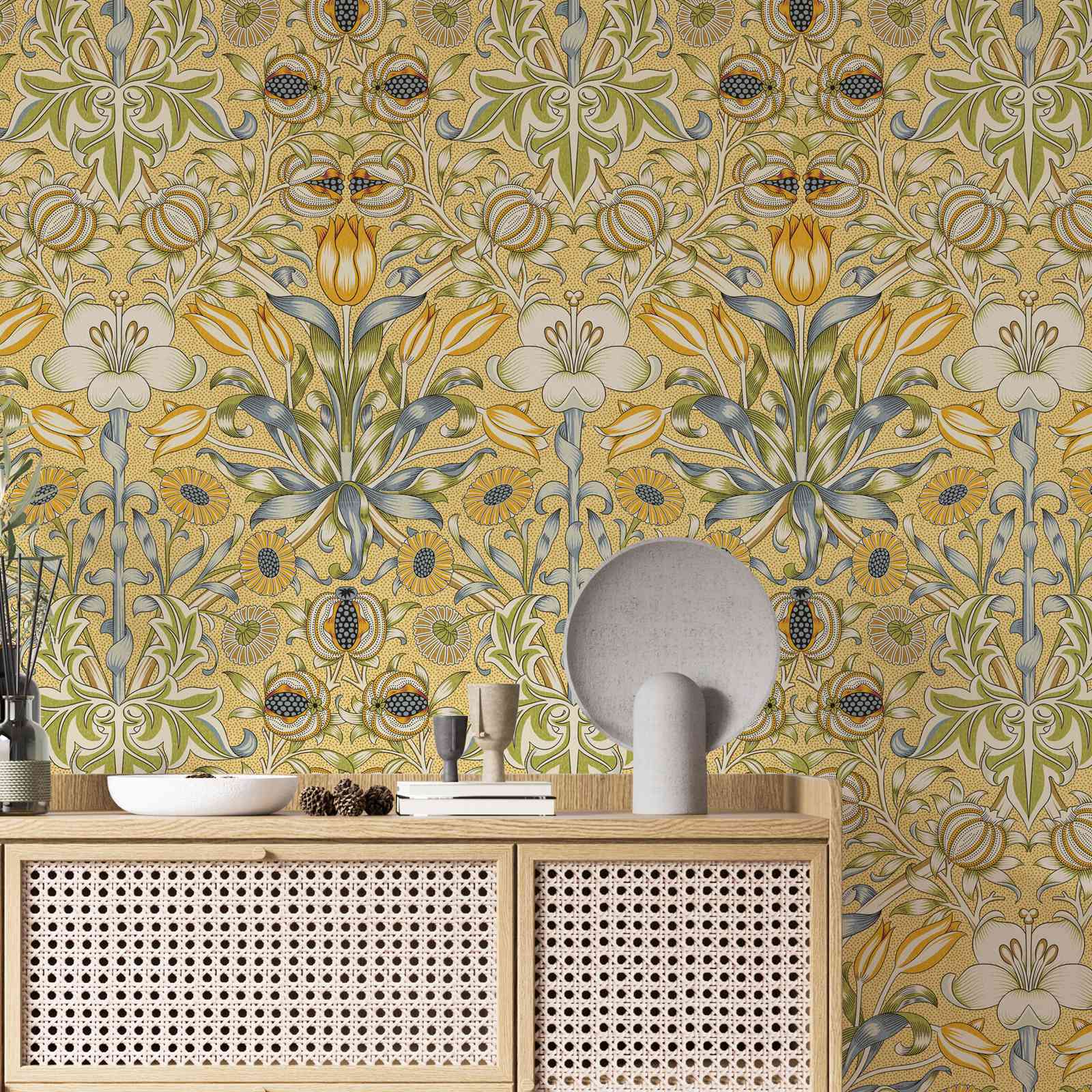 Carta da parati Lily & Pomegra - Herbal Wallpaper recensione e prezzo