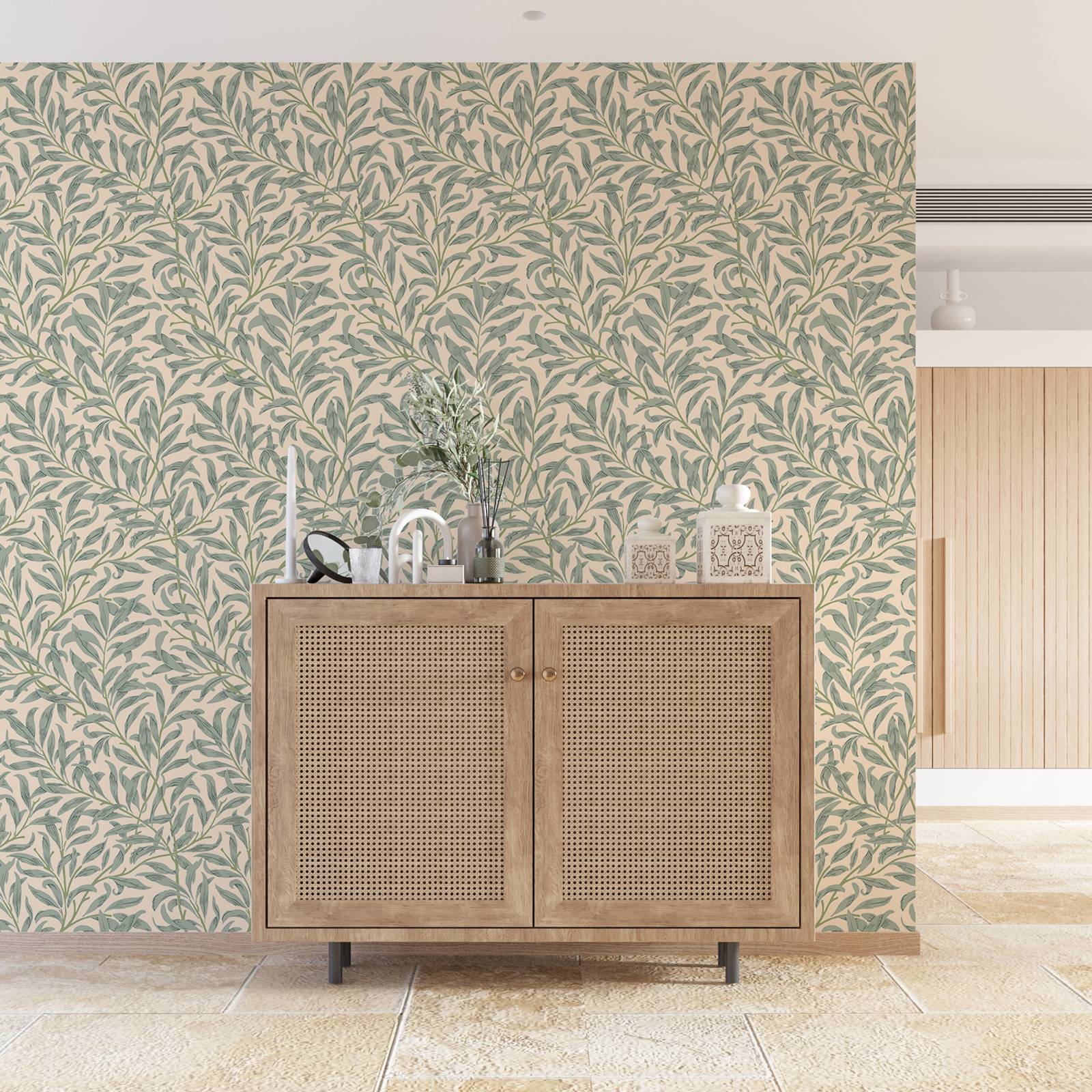 Carta da parati a foglia verde - Herbal Wallpaper recensione e prezzo